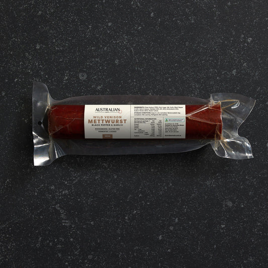 Spring Ridge Black Pepper & Garlic Venison Mettwurst