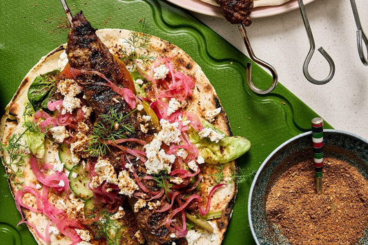 Wild venison kofta kebabs