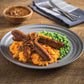 Kangaroo sausages with sweet potato mash