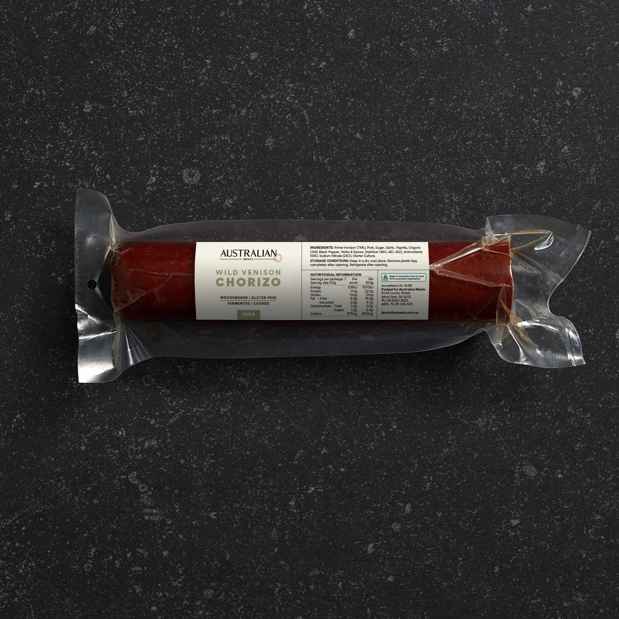 Spring Ridge Wild Venison Chorizo | Australian Meats